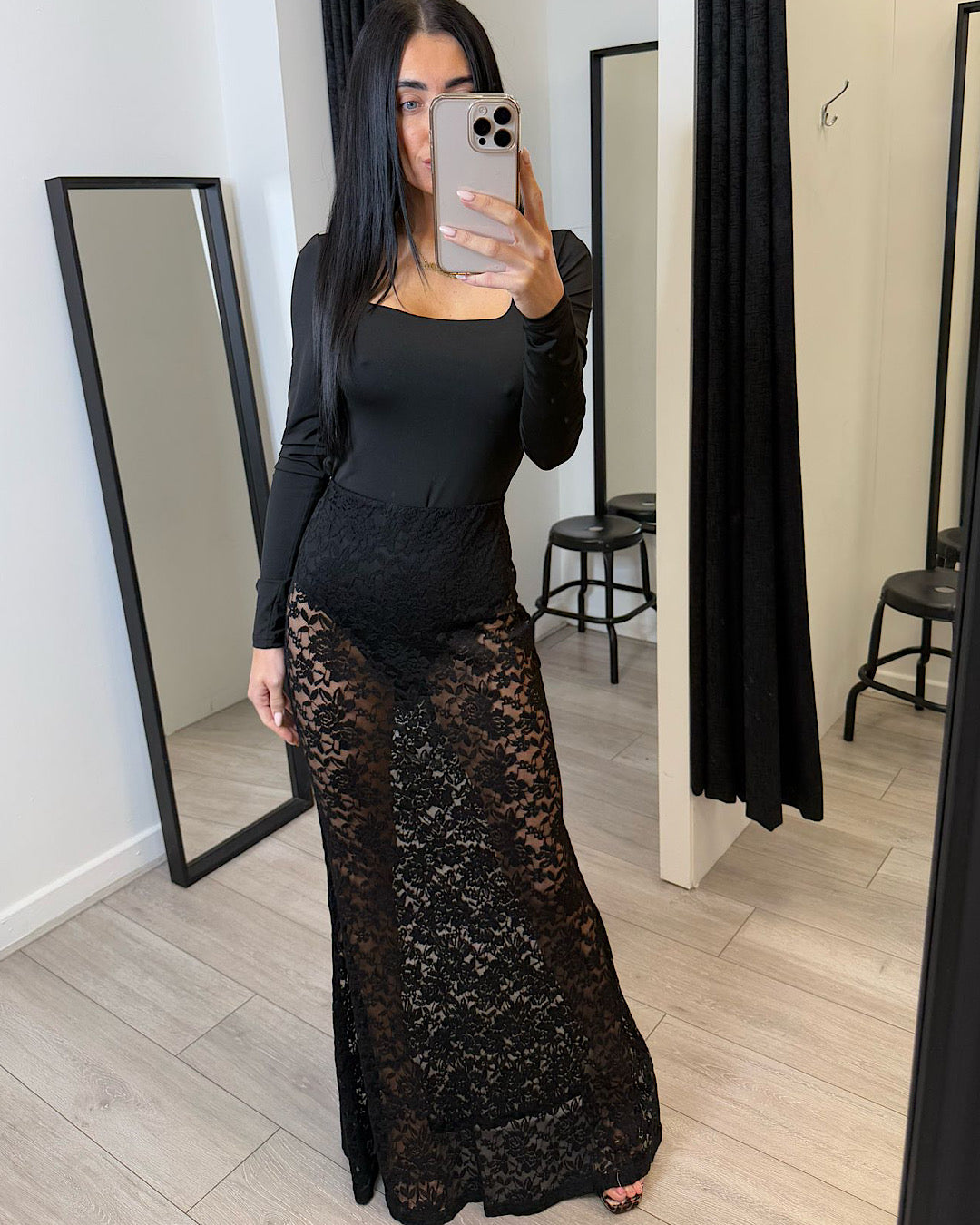 Black Long Sleeve Bodysuit