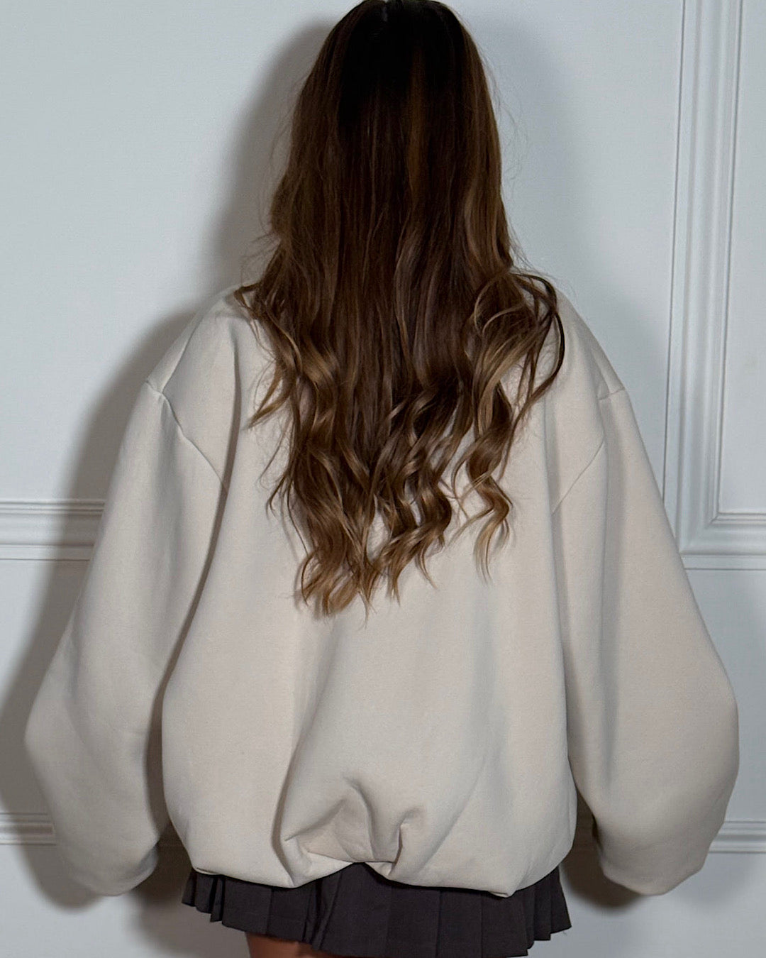 Beige Balloon Sweatshirt
