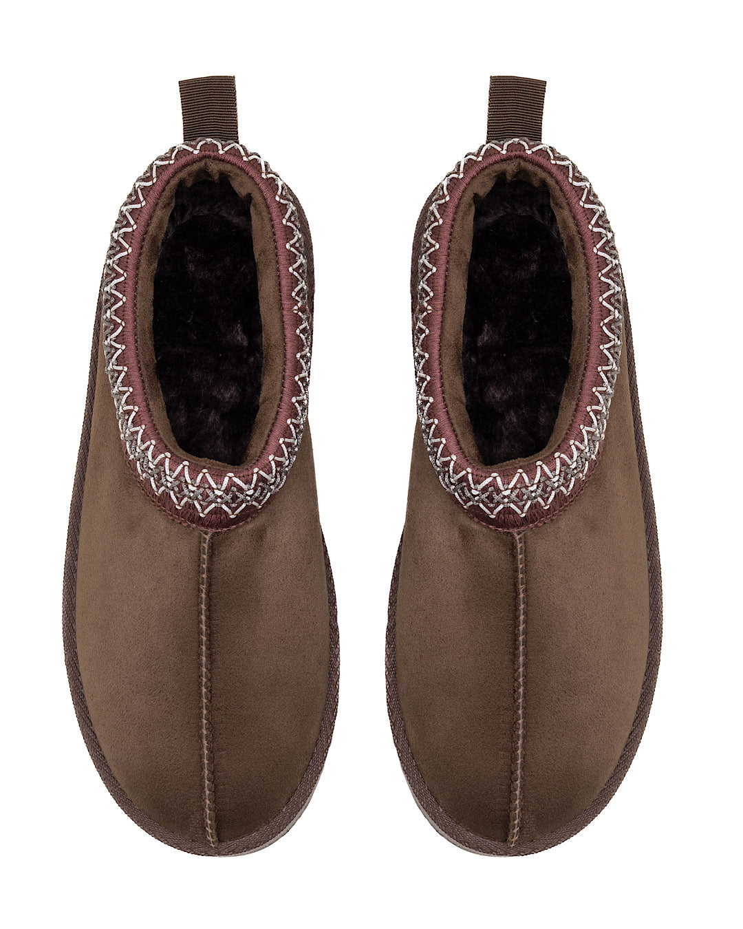 Chocolate Faux Suede Platform Boots