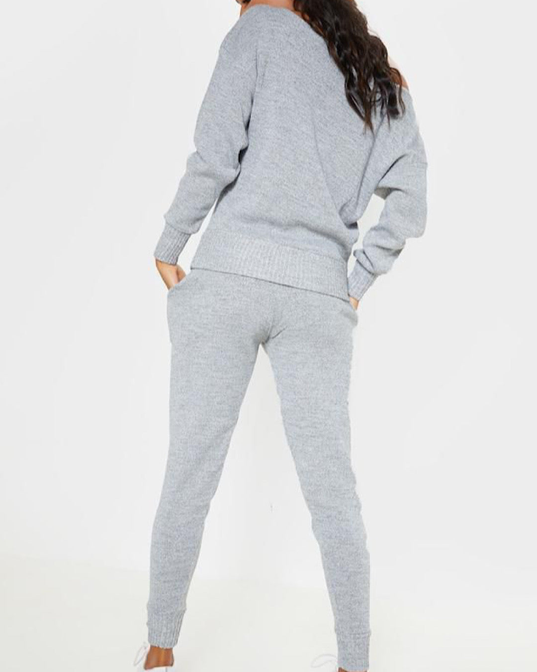 Grey Knit Tracksuit