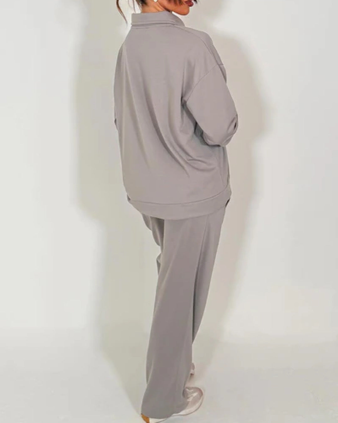 Collared Top & Joggers Set