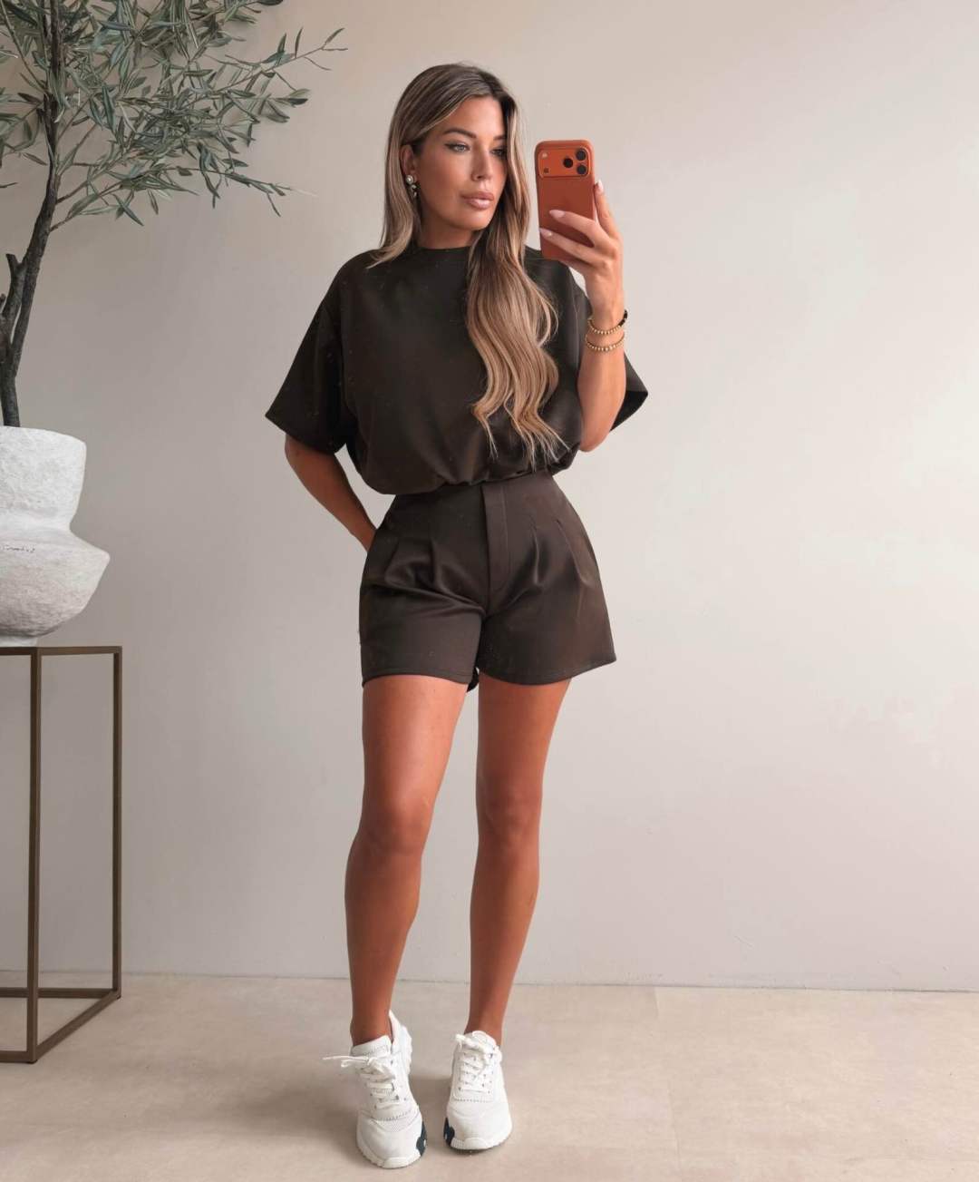 Chocolate Tee & Shorts Set