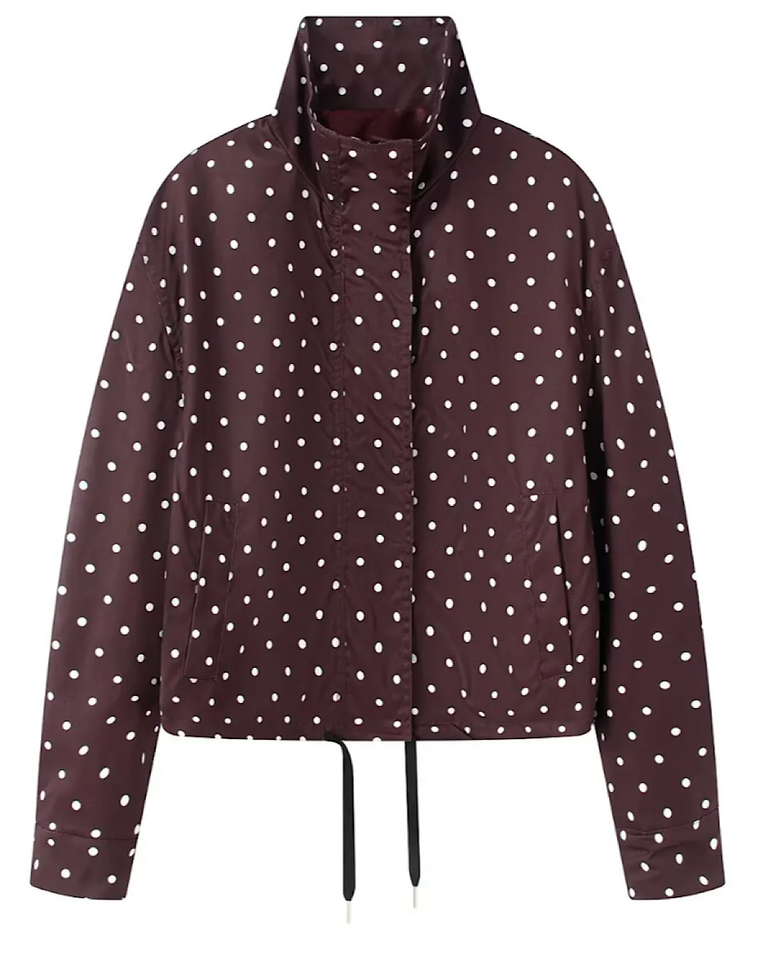 Chocolate High Neck Polka Jacket