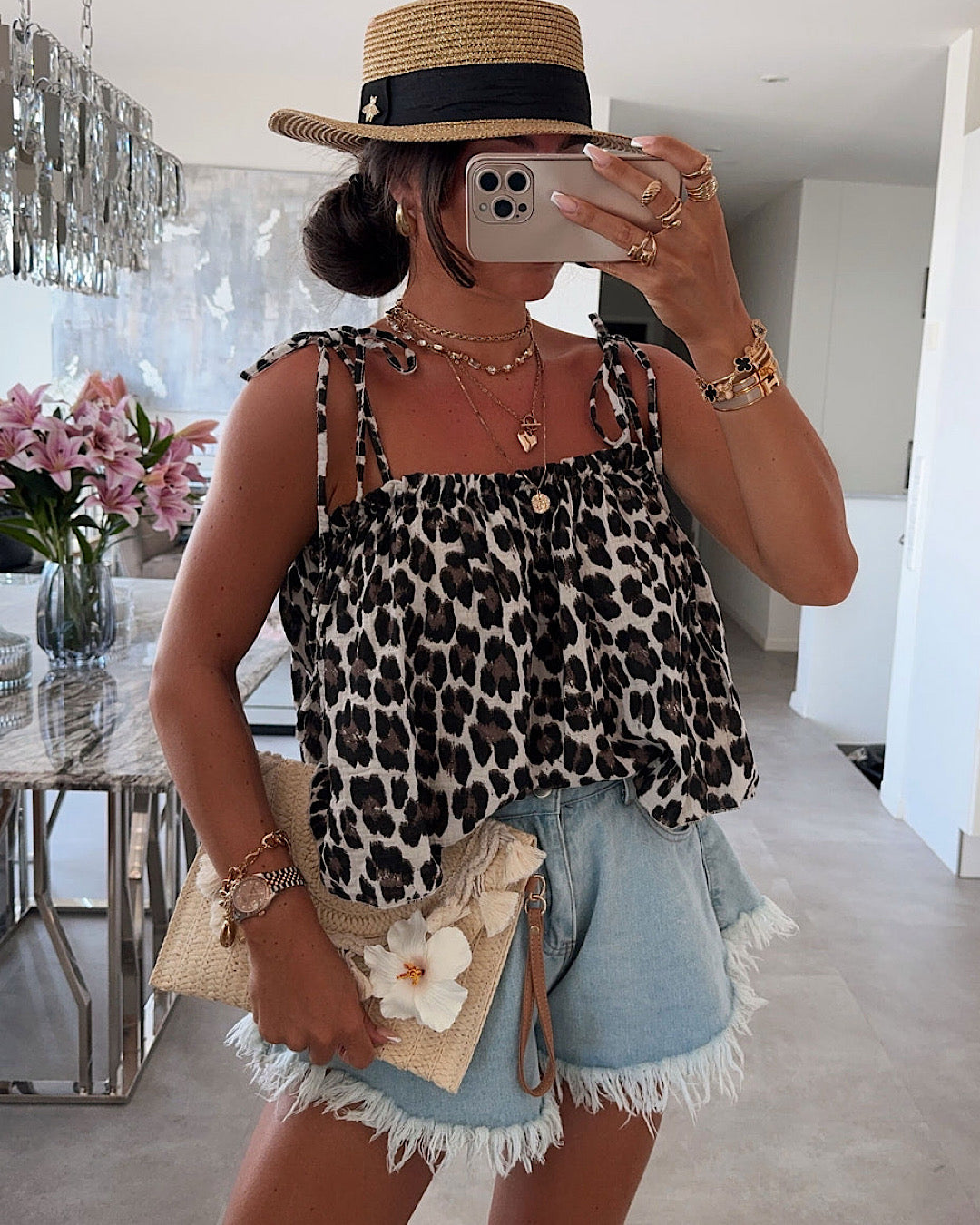 Leopard Print Cami Top