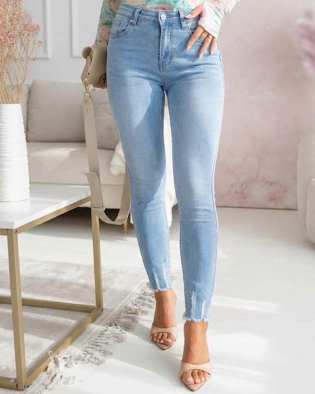 Stretch Skinny Light Blue Jeans