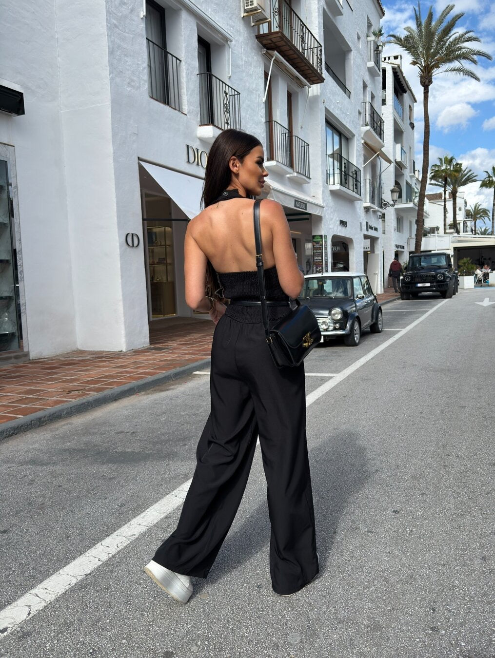 Black Waistcoat Jumpsuit