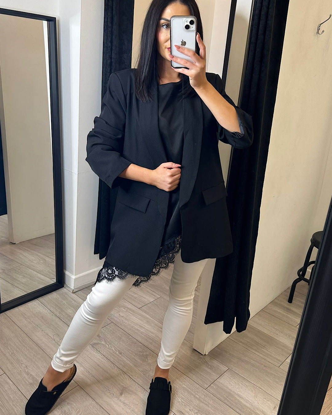Black Relaxed Fit Blazer