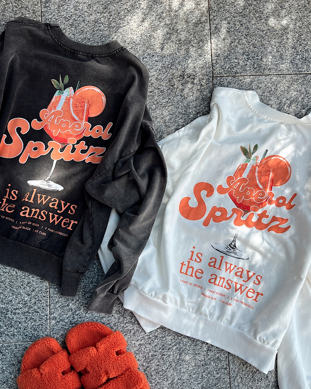 Black Orange Spritz Sweatshirt