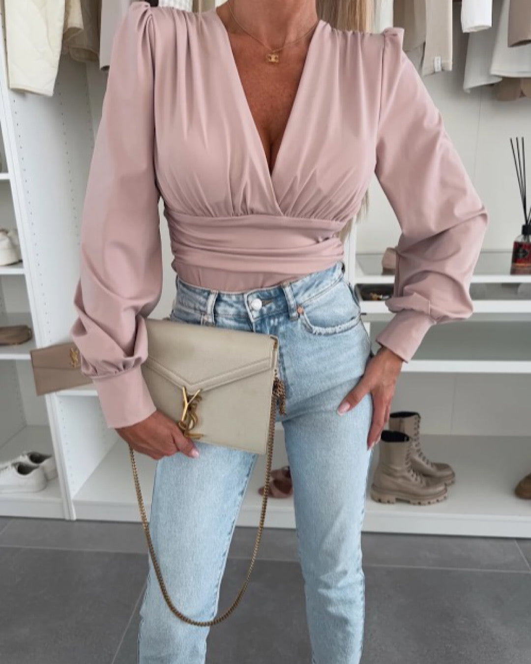 Pink Slinky Bodysuit