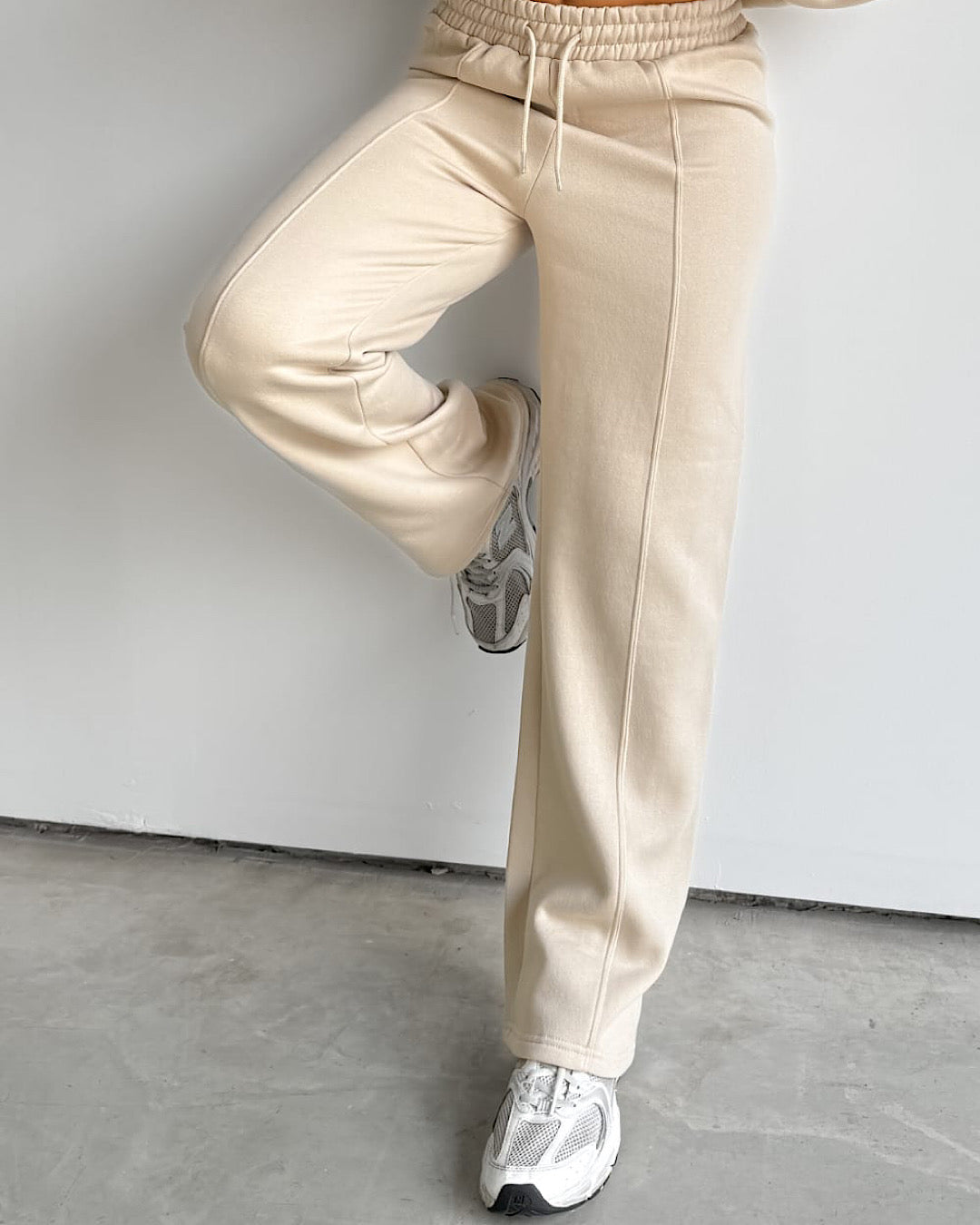 Beige Bomber Jacket and Joggers Suit