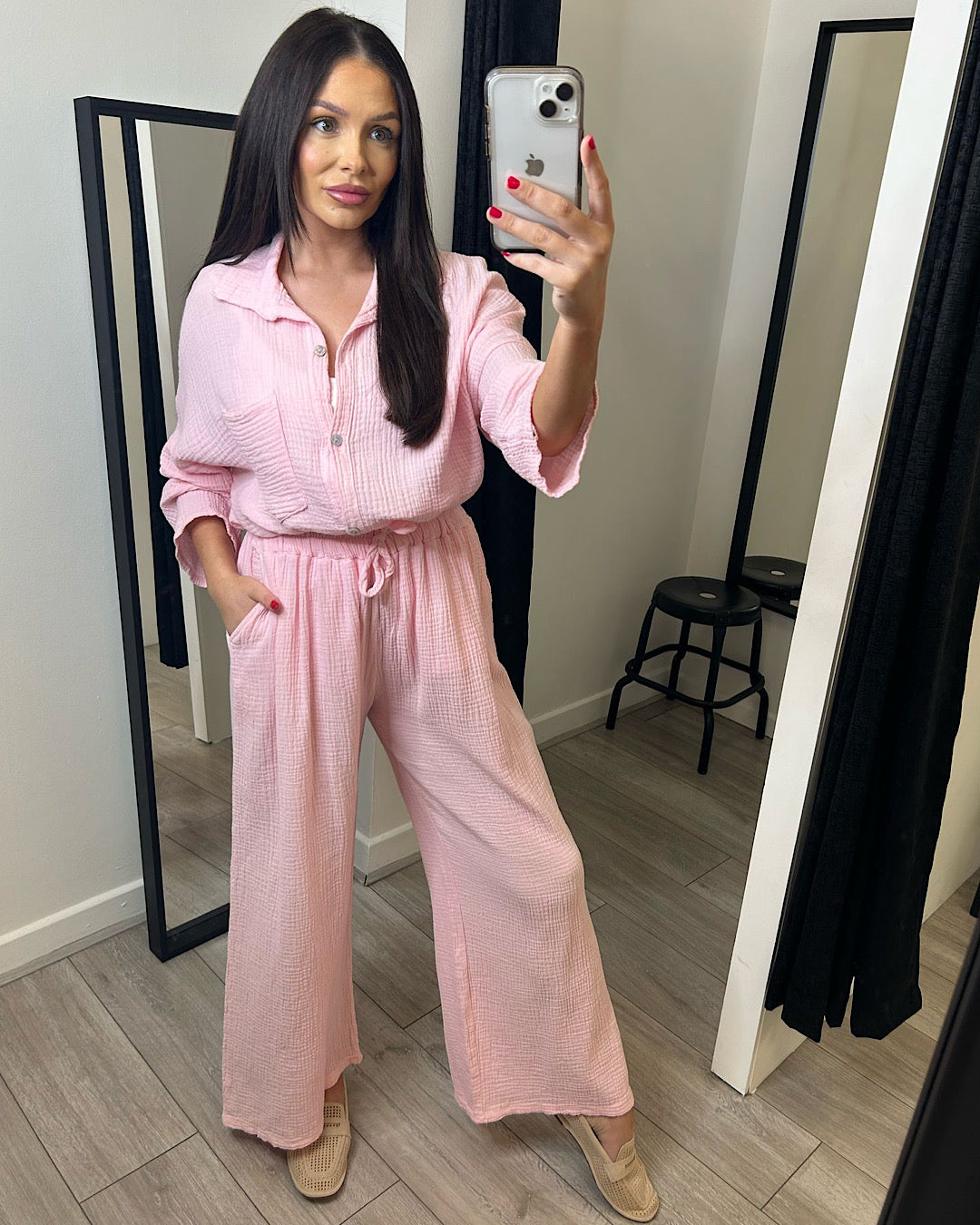 Pink Cheesecloth Shirt
