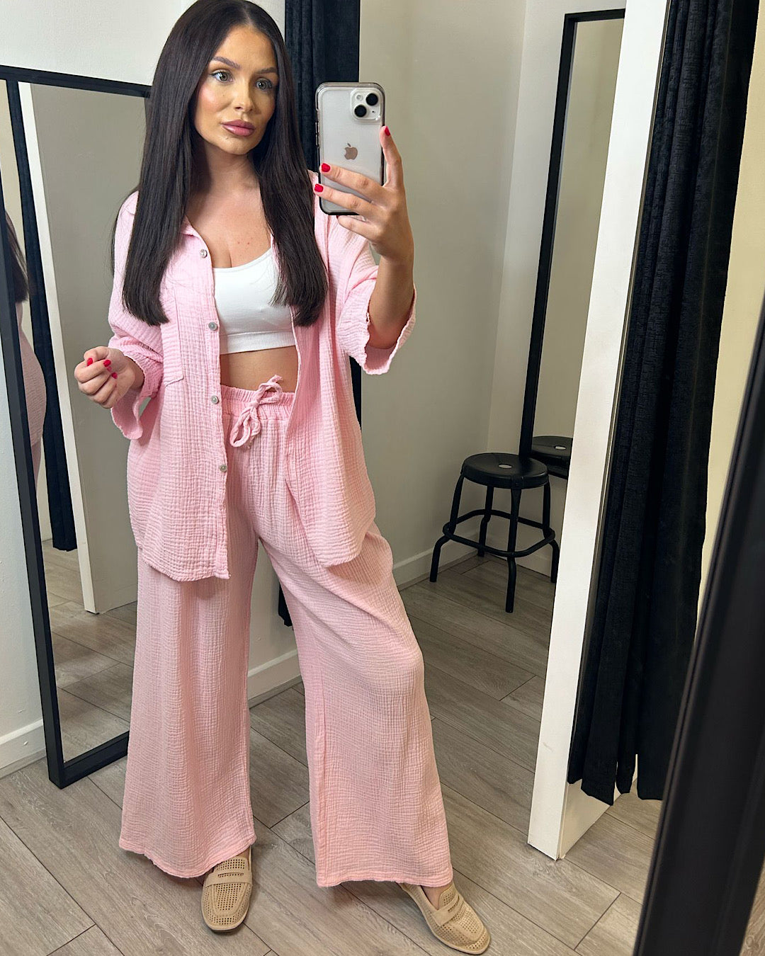 Pink Cheesecloth Shirt
