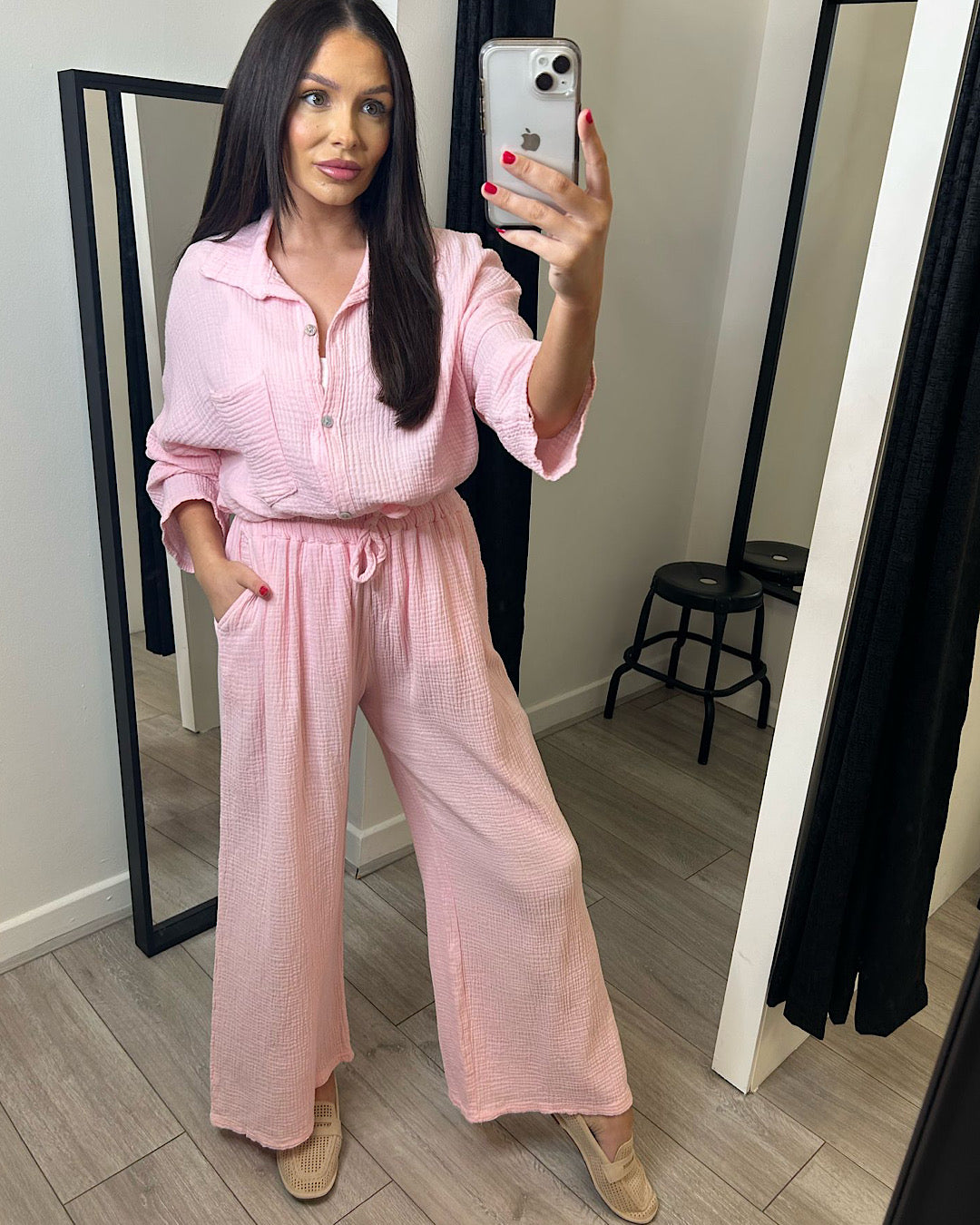 Pink Cheesecloth Shirt
