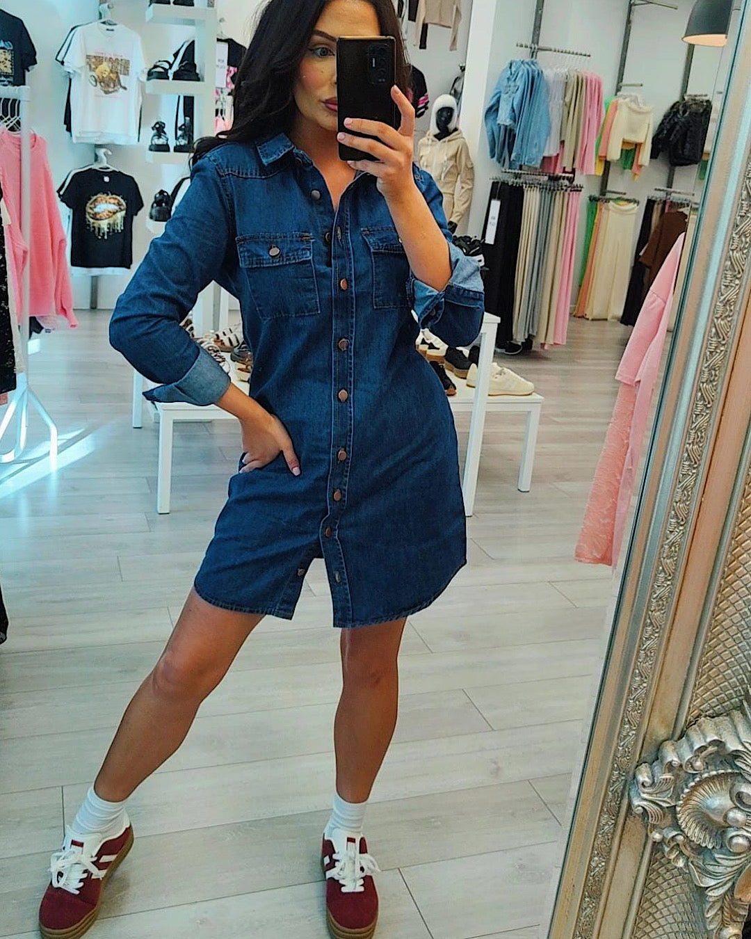Denim Shirt Dress