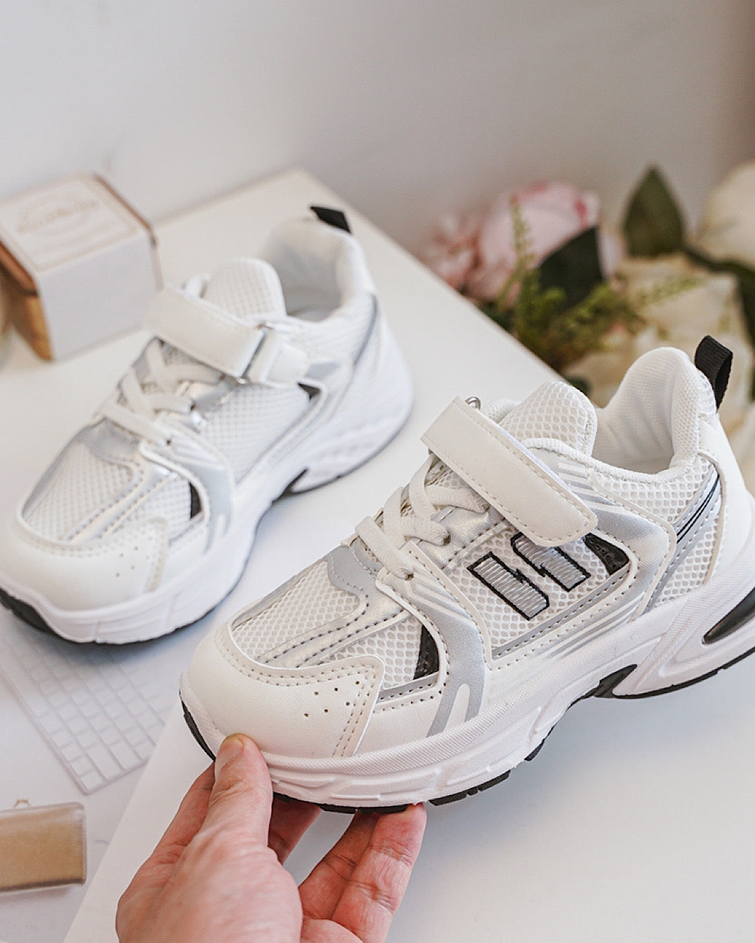Children’s White Trainers