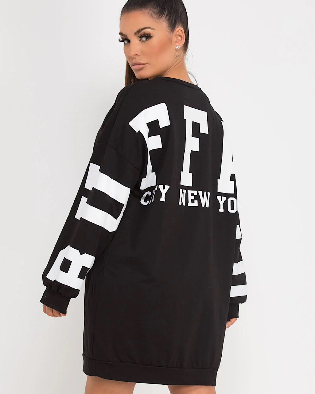 Black Oversized Buffalo Sweat