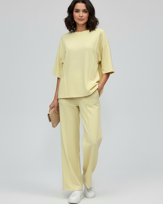 Lemon Top and Trousers Co-Ord Set