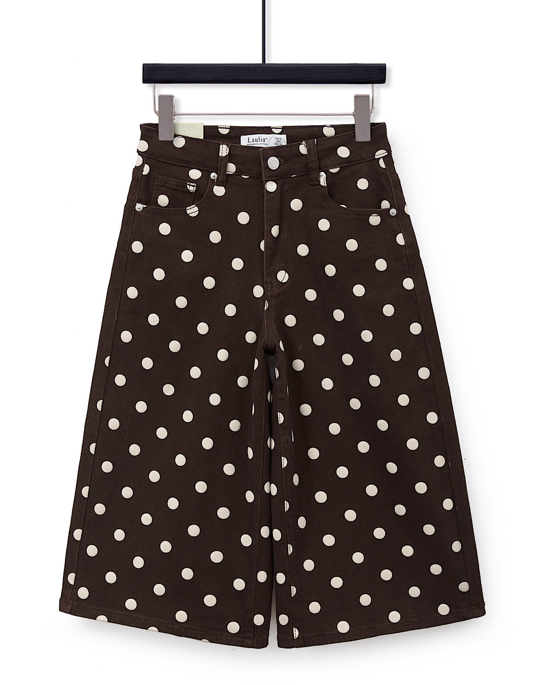 Chocolate Polka Bermuda Jeans