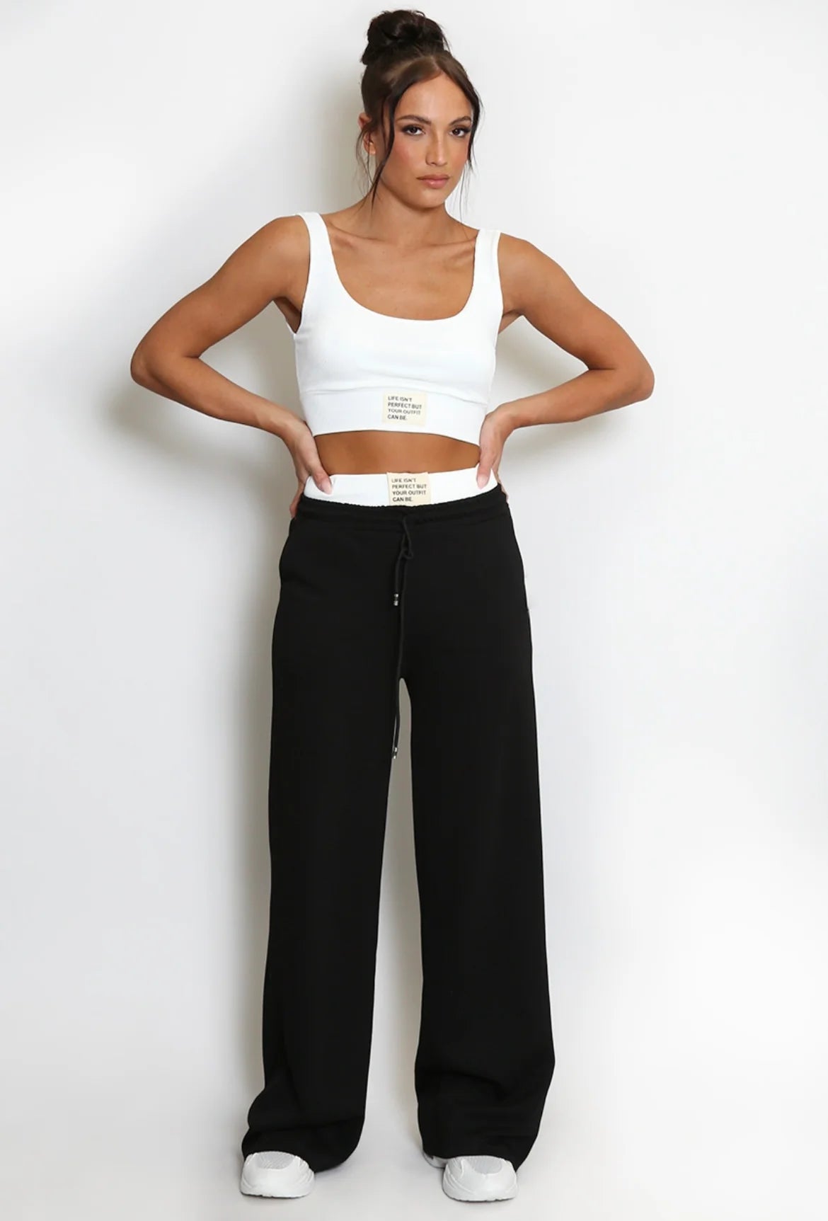 Ribbed Vest and Joggers Suit