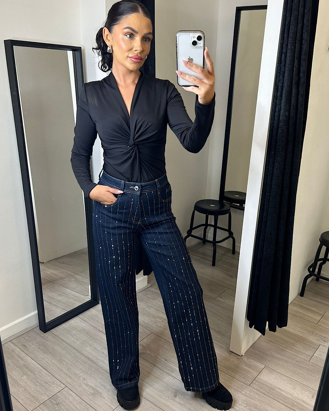 Black Twist Bodysuit