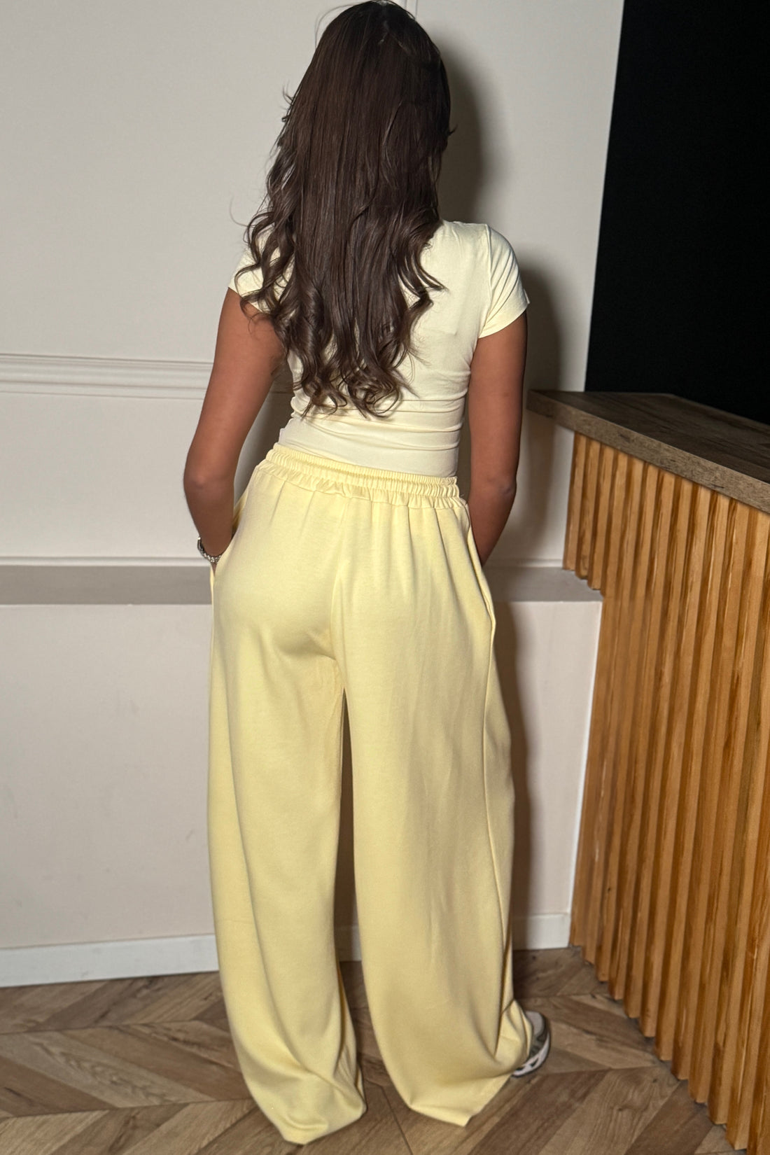 Lemon Wide Leg Joggers