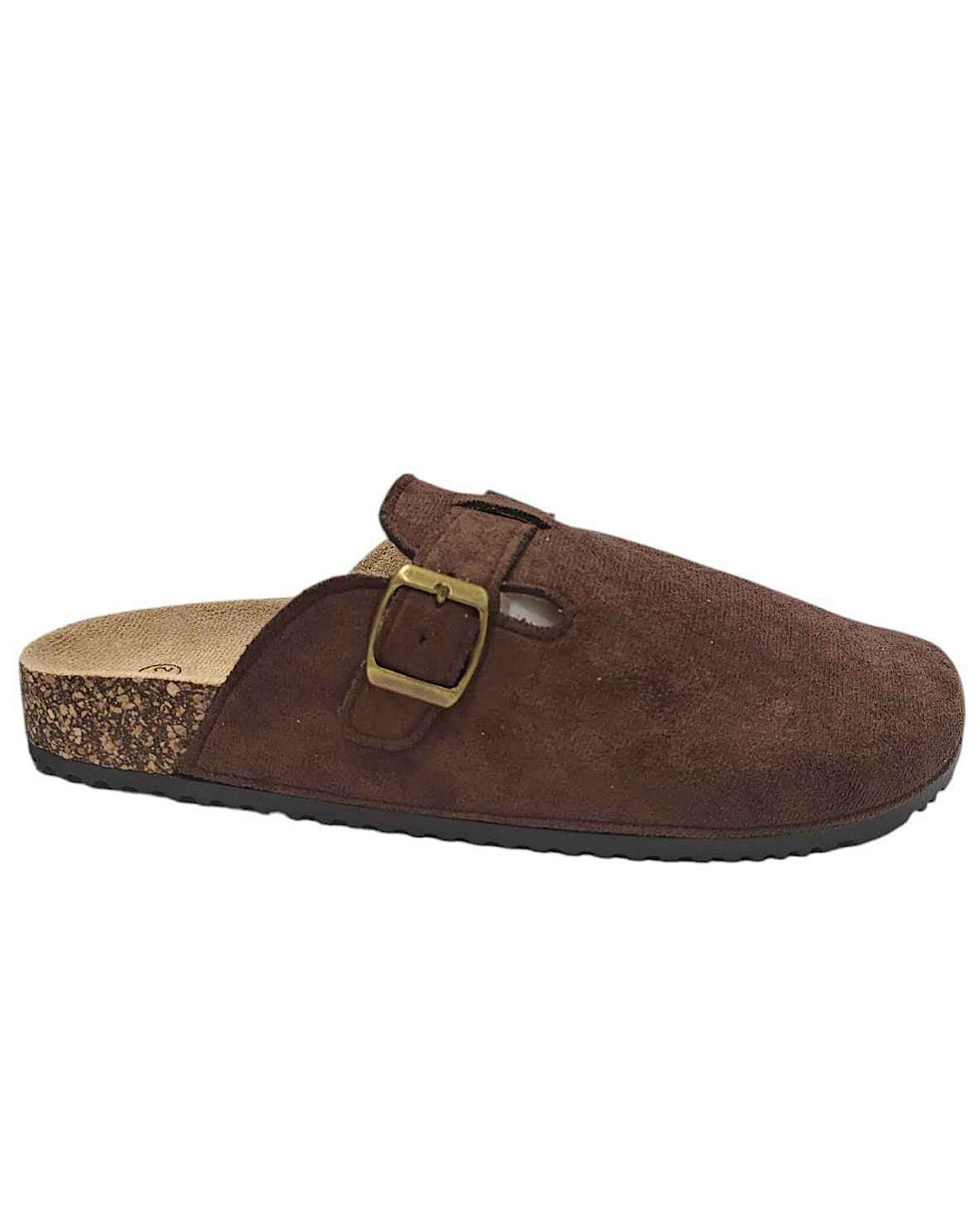 Chocolate Faux Suede Clogs