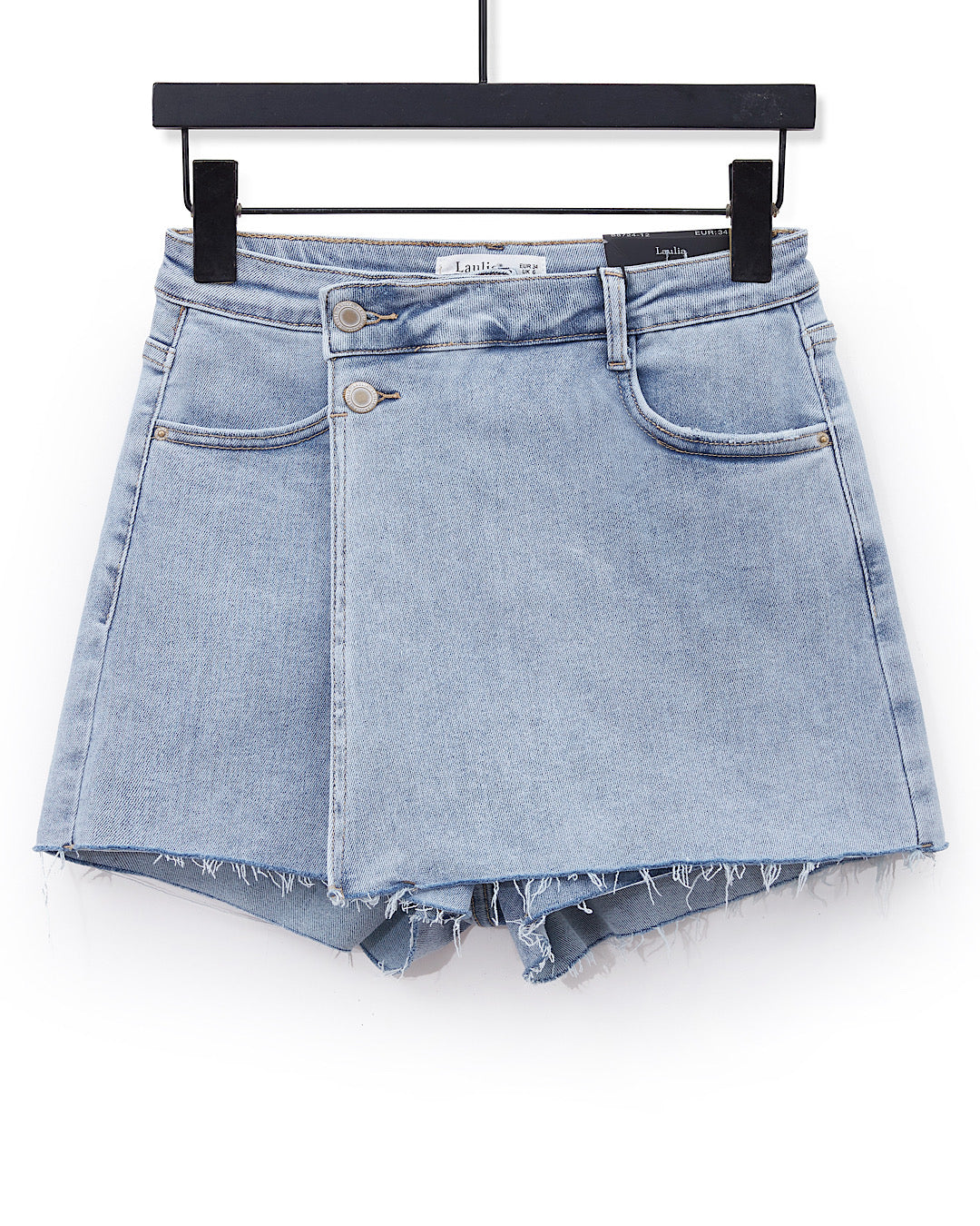 Blue Denim Wrap Over Skort