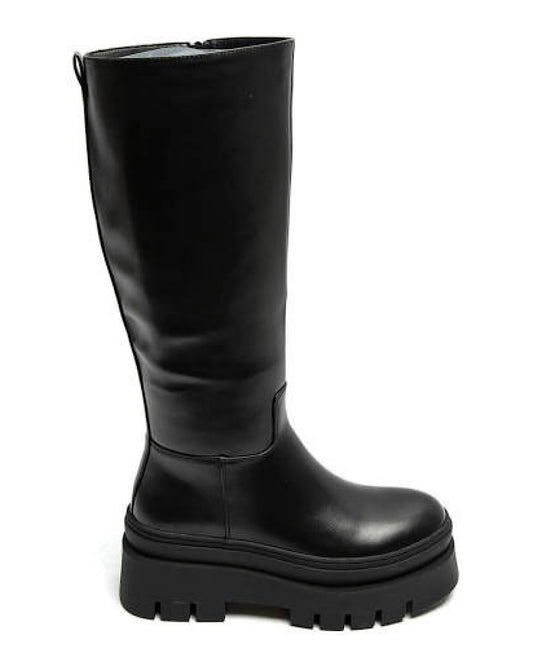 Black Below the Knee Platform Boots