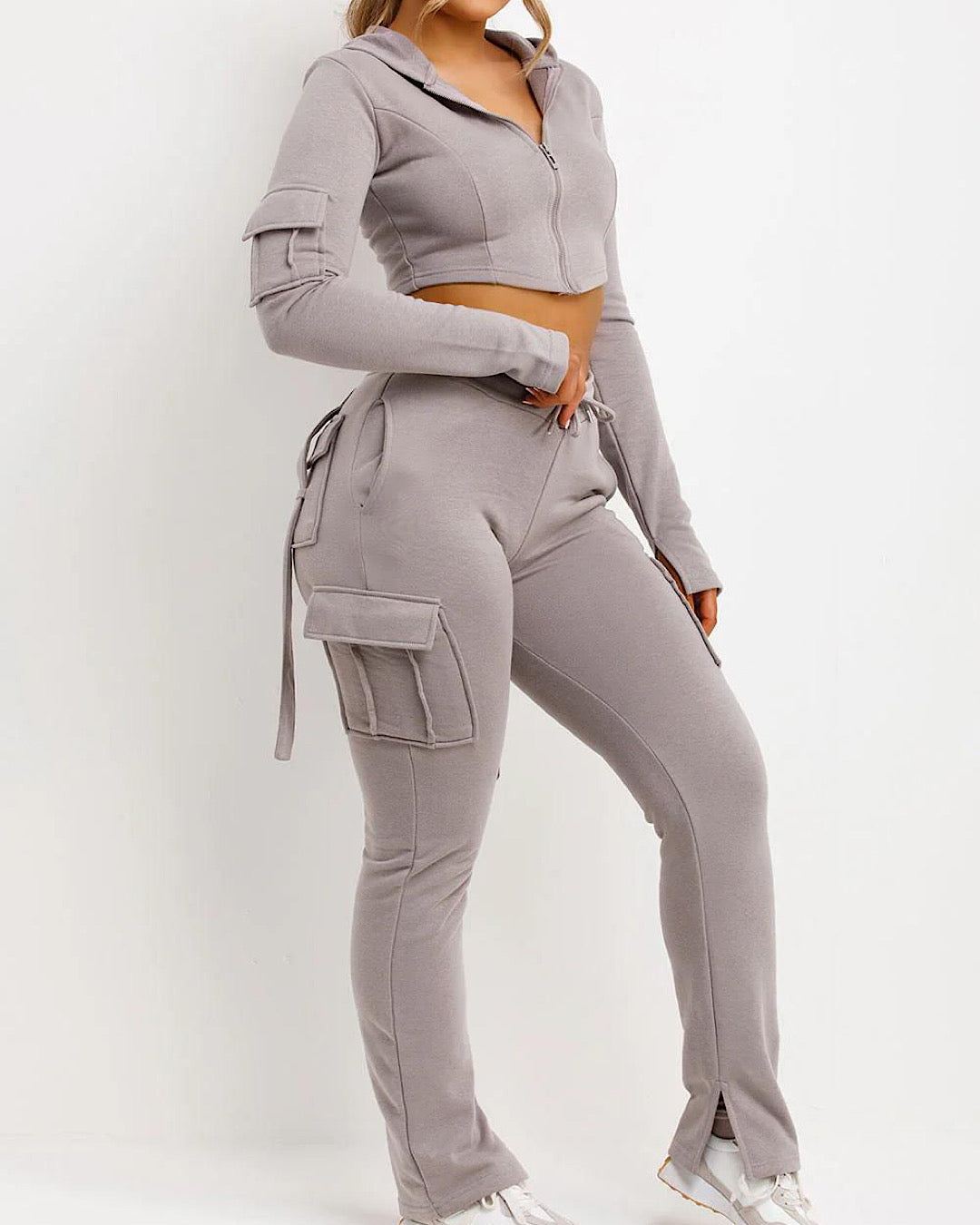 Cargo Pocket Hooded Suit