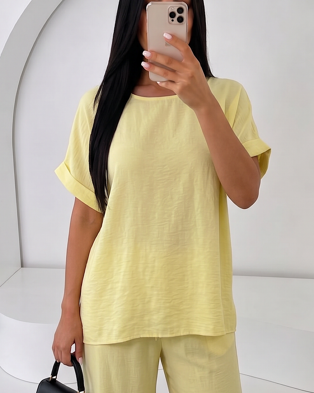 Yellow Top and Trousers Co Ord Suit