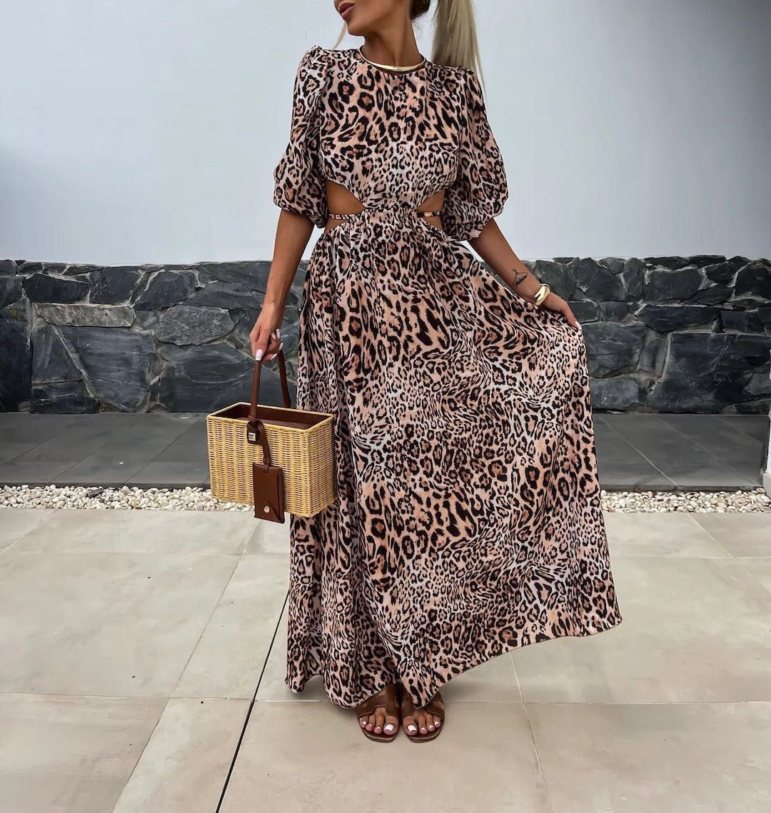 Leopard Print Maxi Dress