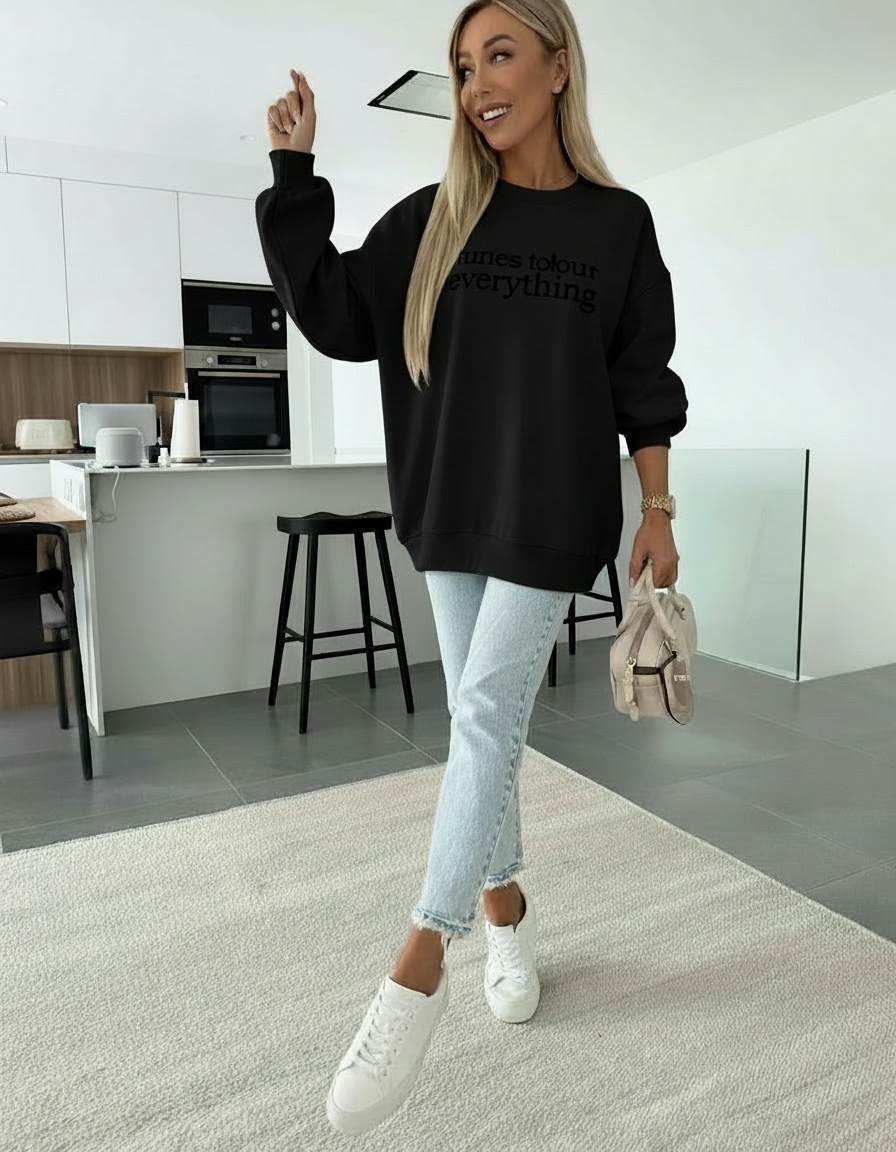 Black “Peace” Sweatshirt