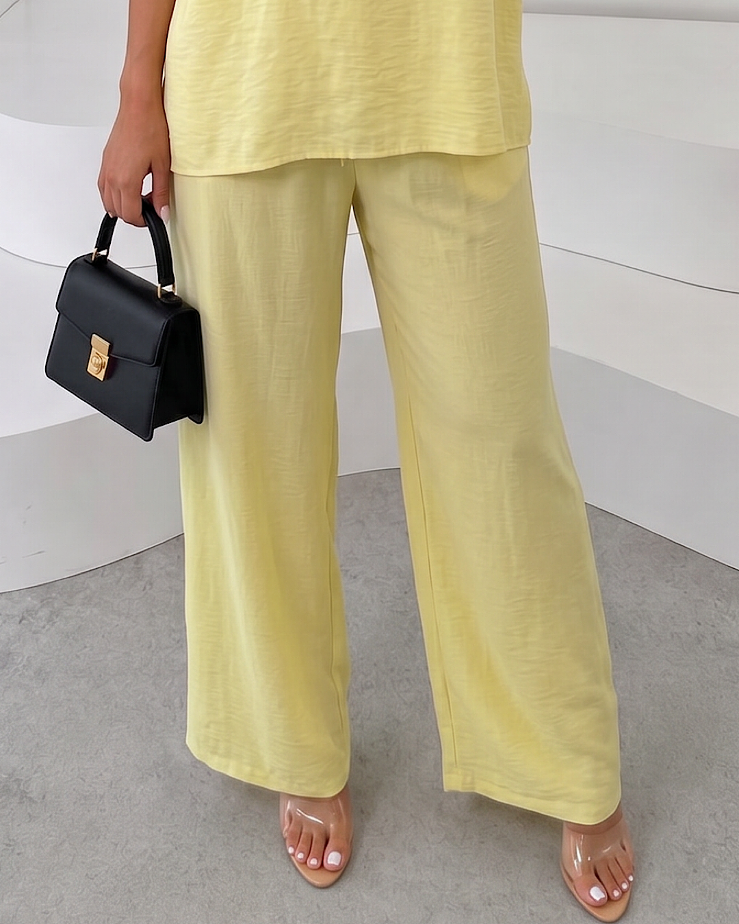 Yellow Top and Trousers Co Ord Suit