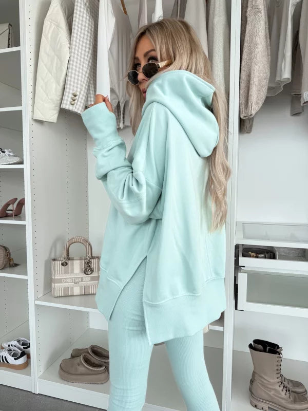 Mint Oversized Hoody and Leggings Suit