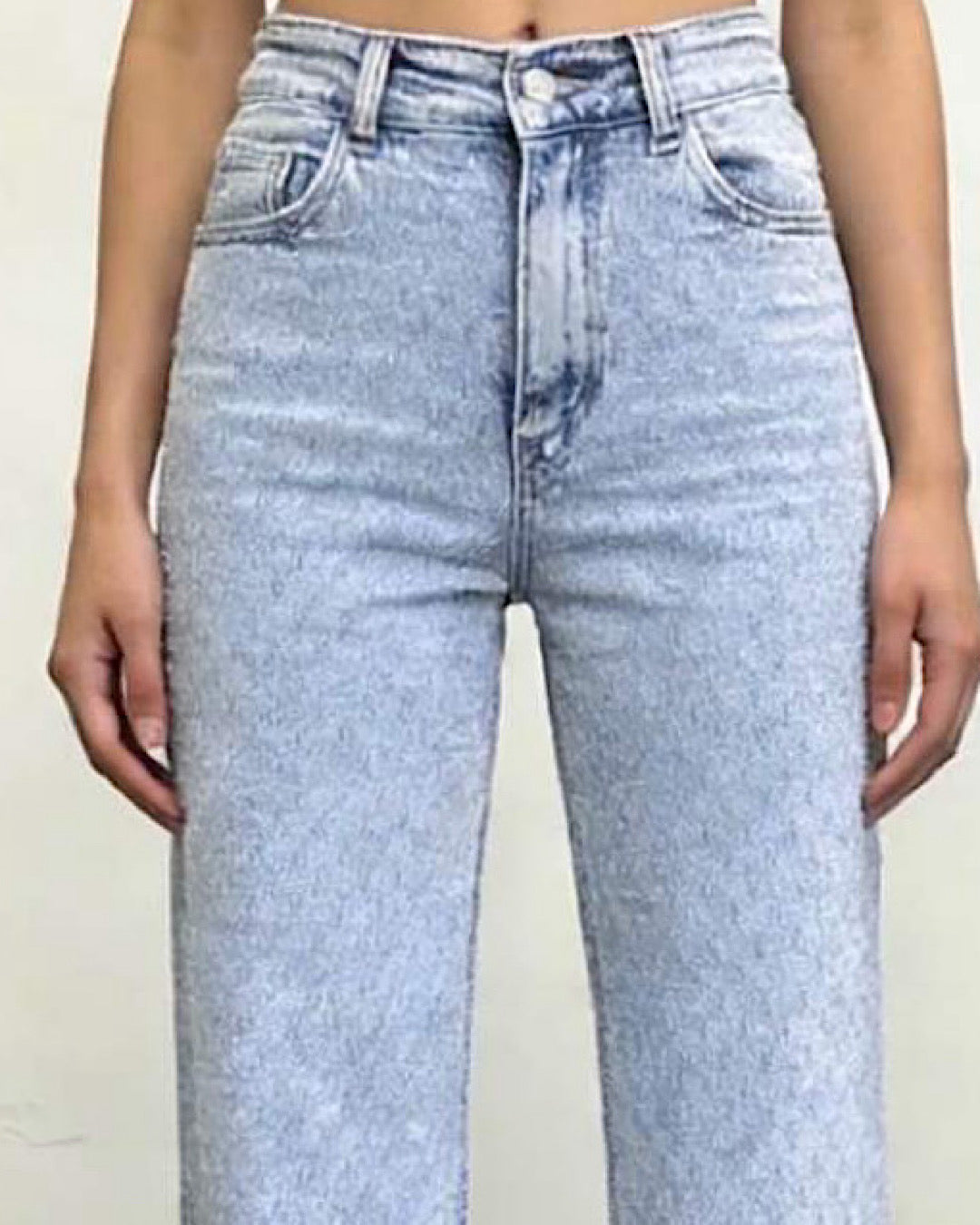 Stretch Flared Light Blue Jeans