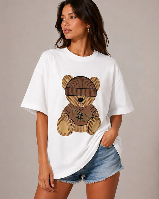 White Bear Print Tee