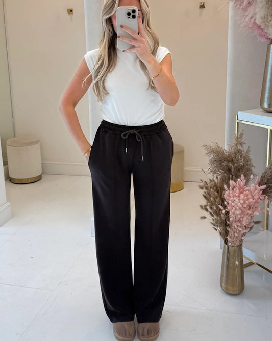 Chocolate Wide Leg Joggers