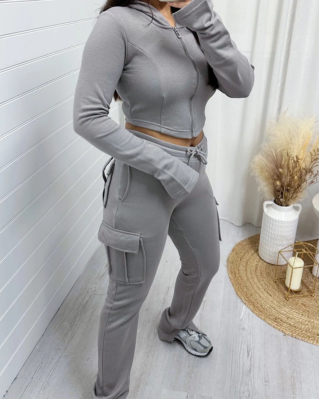 Cargo Pocket Hooded Suit