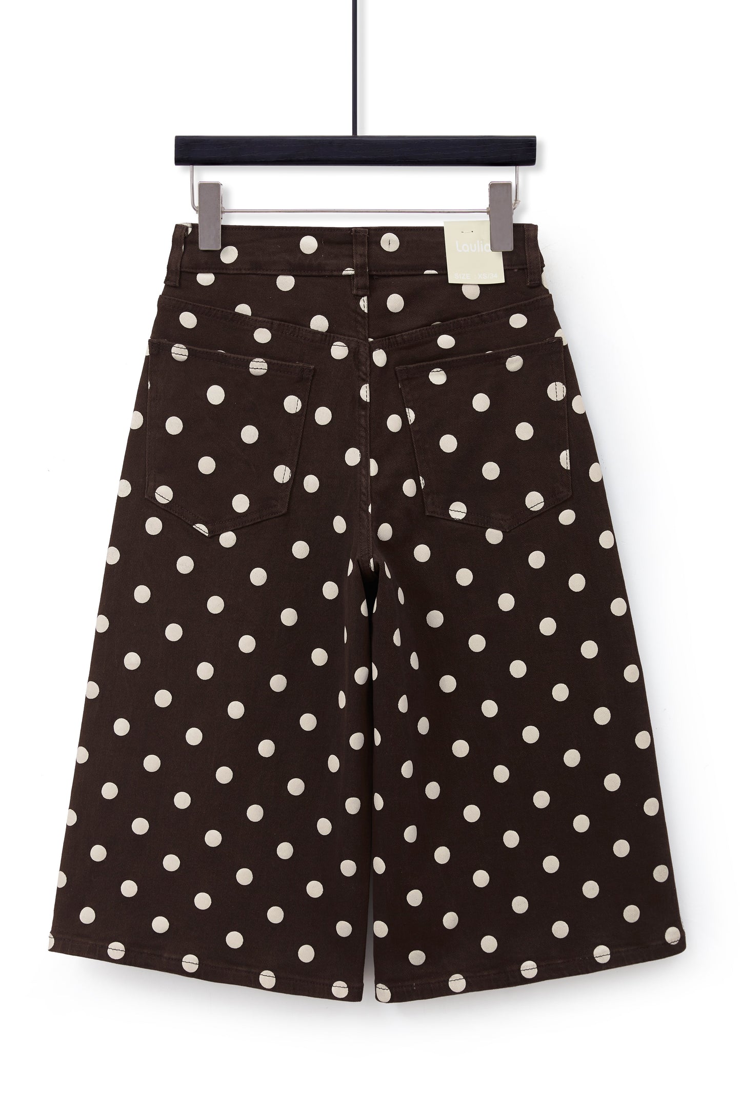 Chocolate Polka Bermuda Jeans