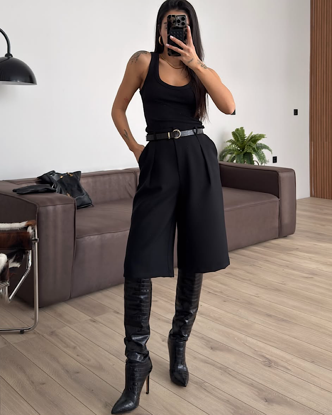 Black Bermuda Trousers