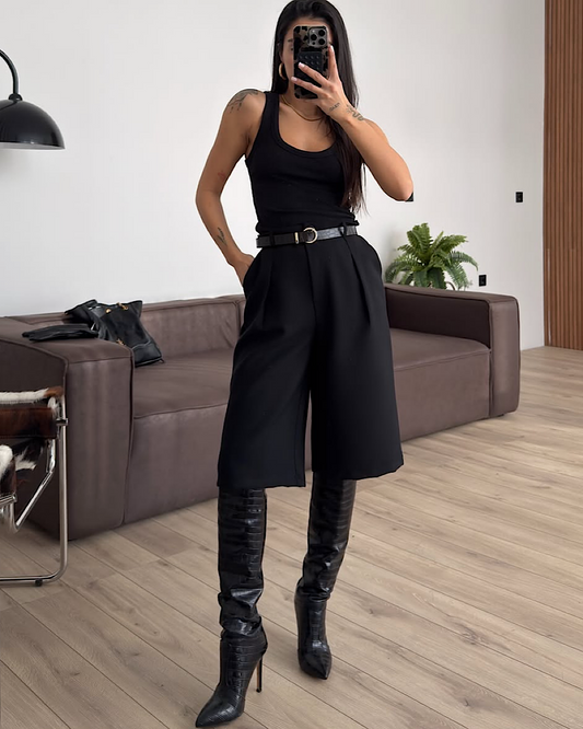 Black Bermuda Trousers