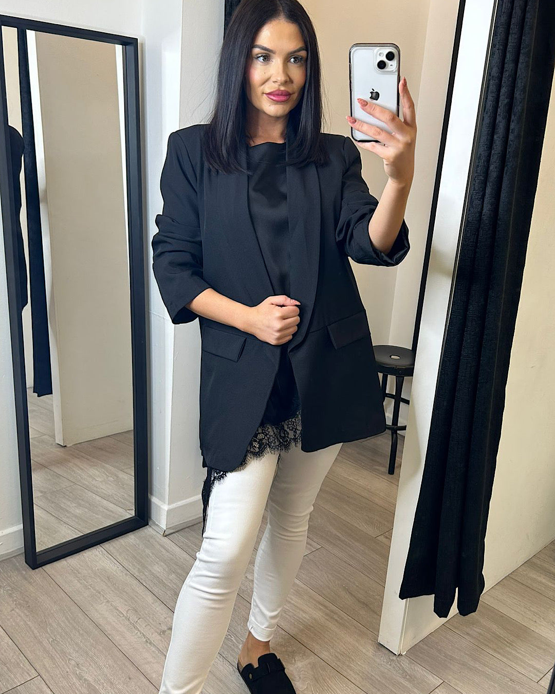Black Relaxed Fit Blazer