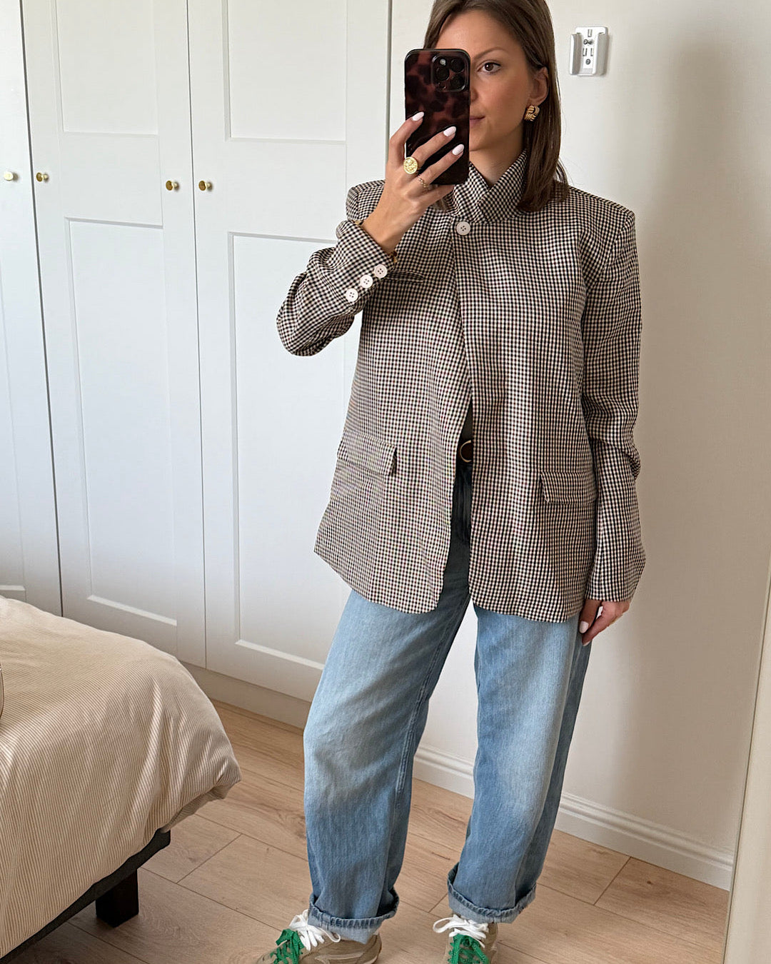Funnel Neck Wrap Blazer