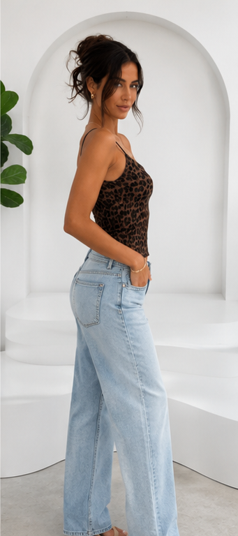 Leopard Cami Top