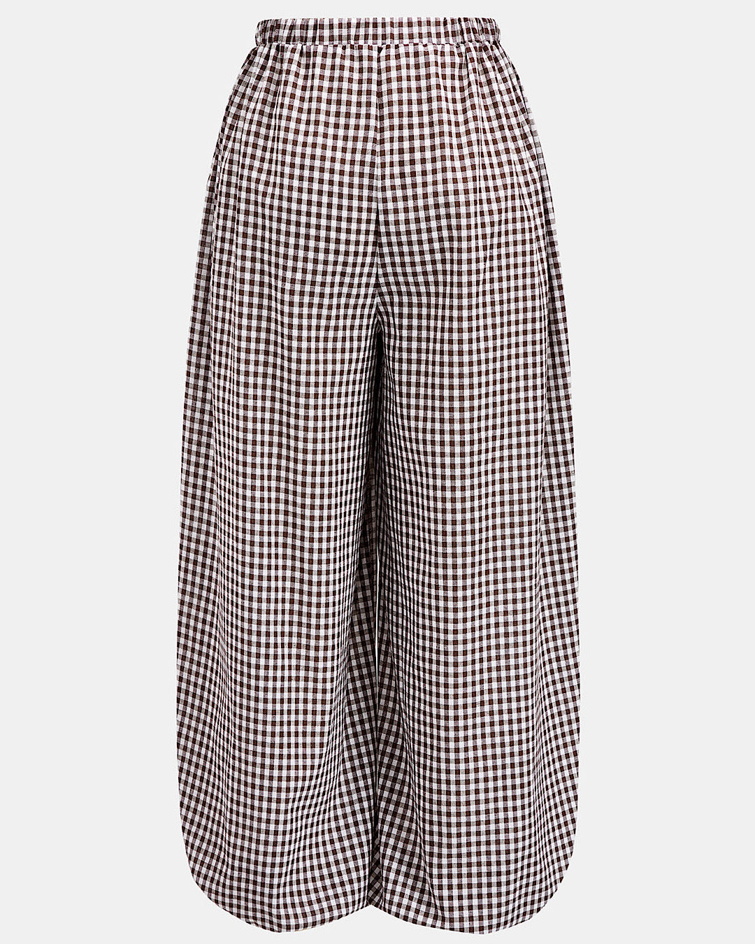 Chocolate Balloon Check Trousers
