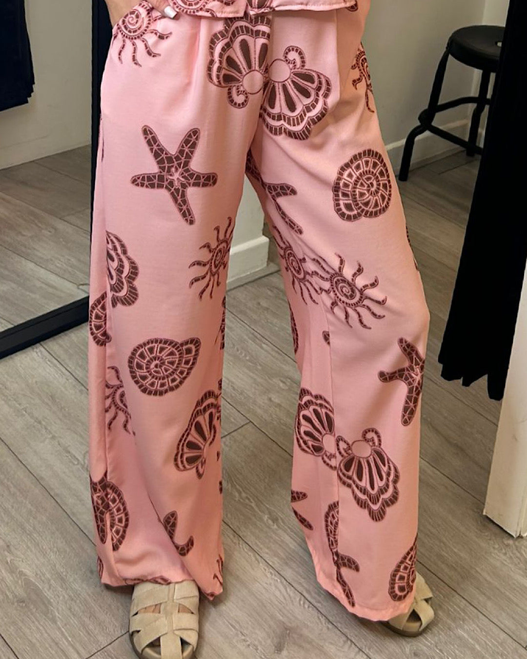 Pink Shirt & Trousers Co Ord