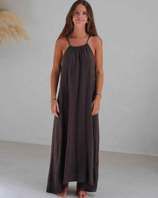 Chocolate Cami Maxi Dress