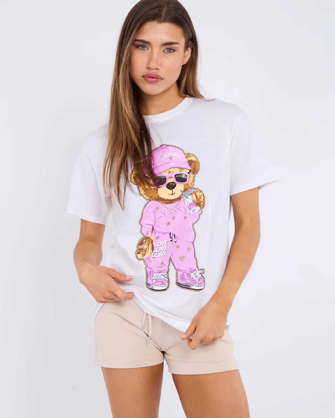 White Bear Print Tee