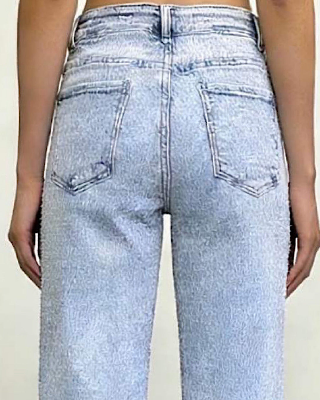 Stretch Flared Light Blue Jeans