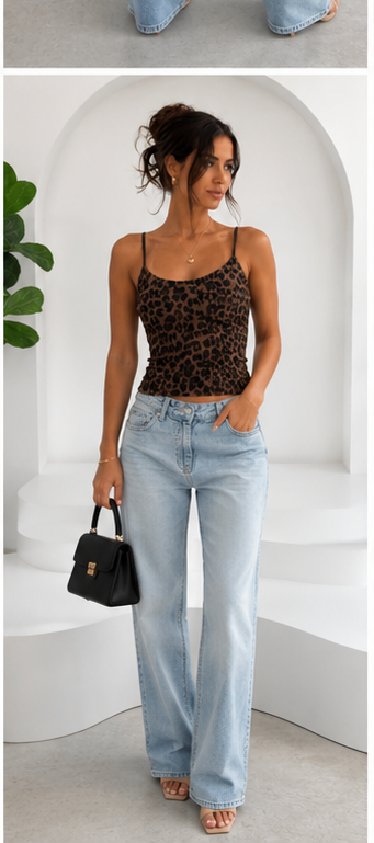 Leopard Cami Top